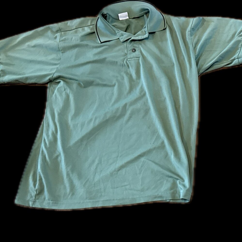 Publix Uniform Polo Shirt Employee Work Mens Large Green Short Sleeve